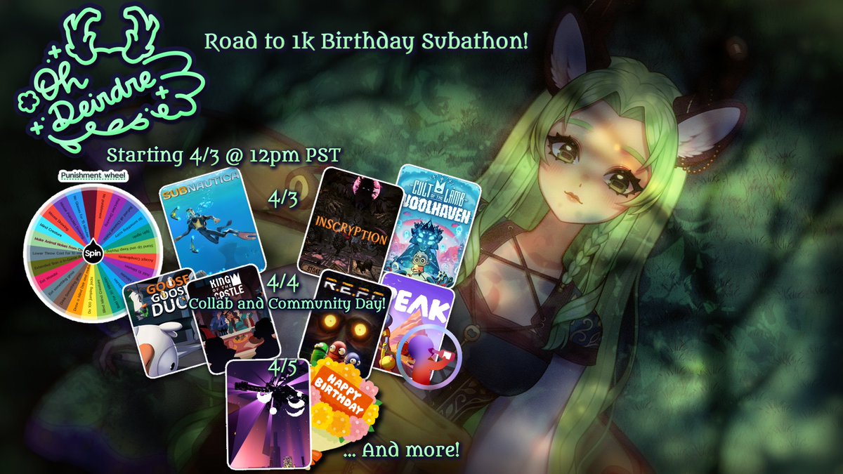 🦌🌿 OhDeirdre 🎨 VGen Open! tweet media