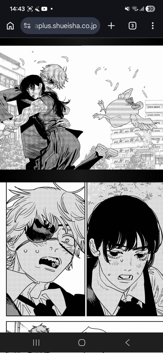 grande pochita también salvo a la mogólica de asa de matar al pollo y no quedó como una rarita, Fujimoto arranque la parte 3 con la protagonista y haga sufrir