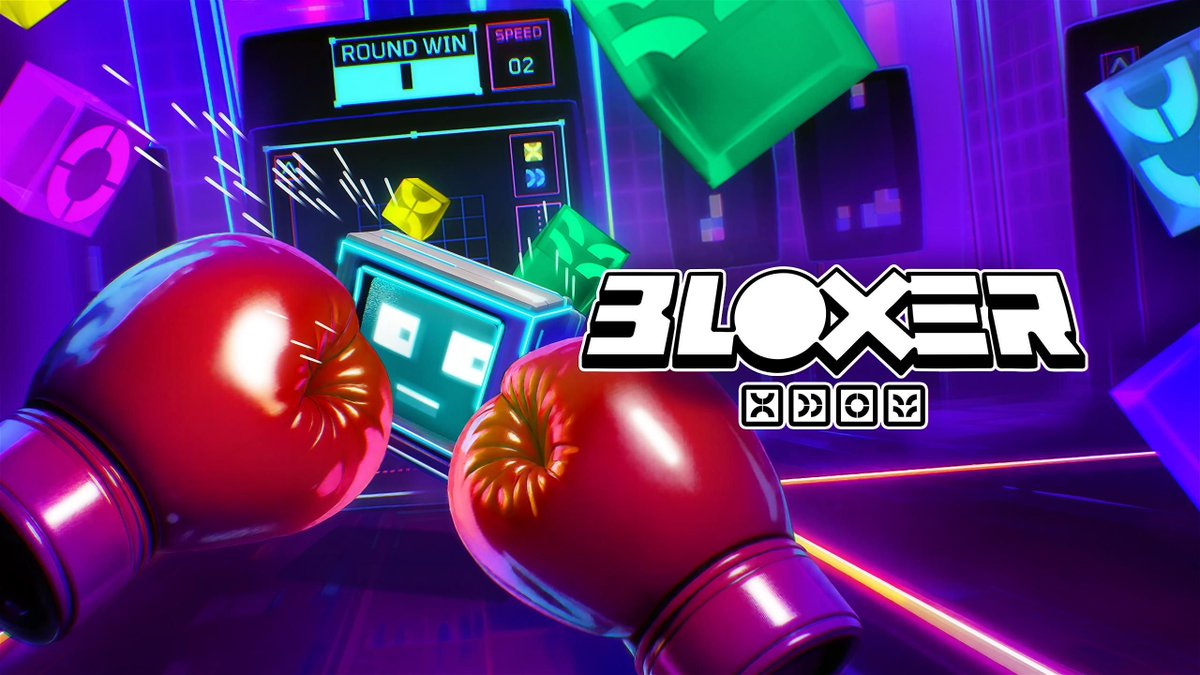 Bloxer, a fitness-focused VR puzzler, is now available on Meta Quest. Players use punches to move blocks in a match-four game with 9-player lobbies. Have you tried it yet? #VRGaming #Bloxer
