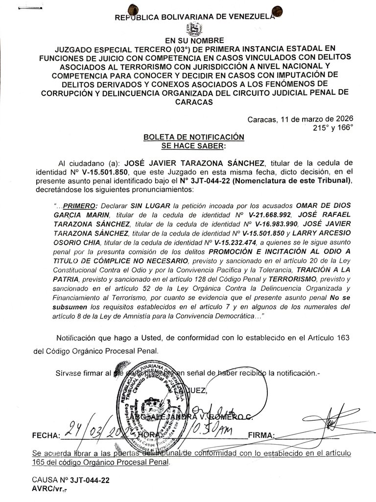 Jose Rafael Tarazona Sánchez tweet media