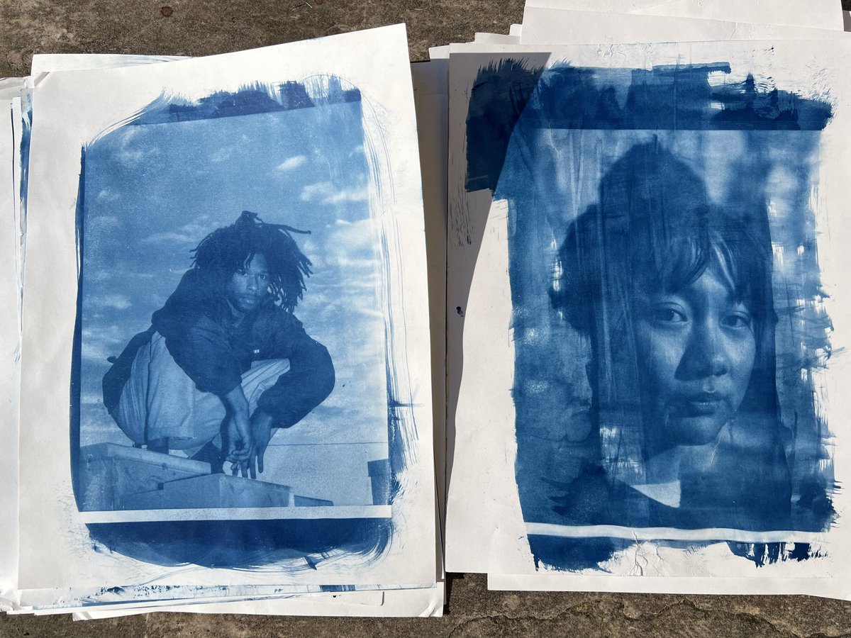 thesoggyblanket's tweet photo. i’ve really been enjoying making cyanotypes look forward to doing some more soon https://t.co/xiNjaI1gQX