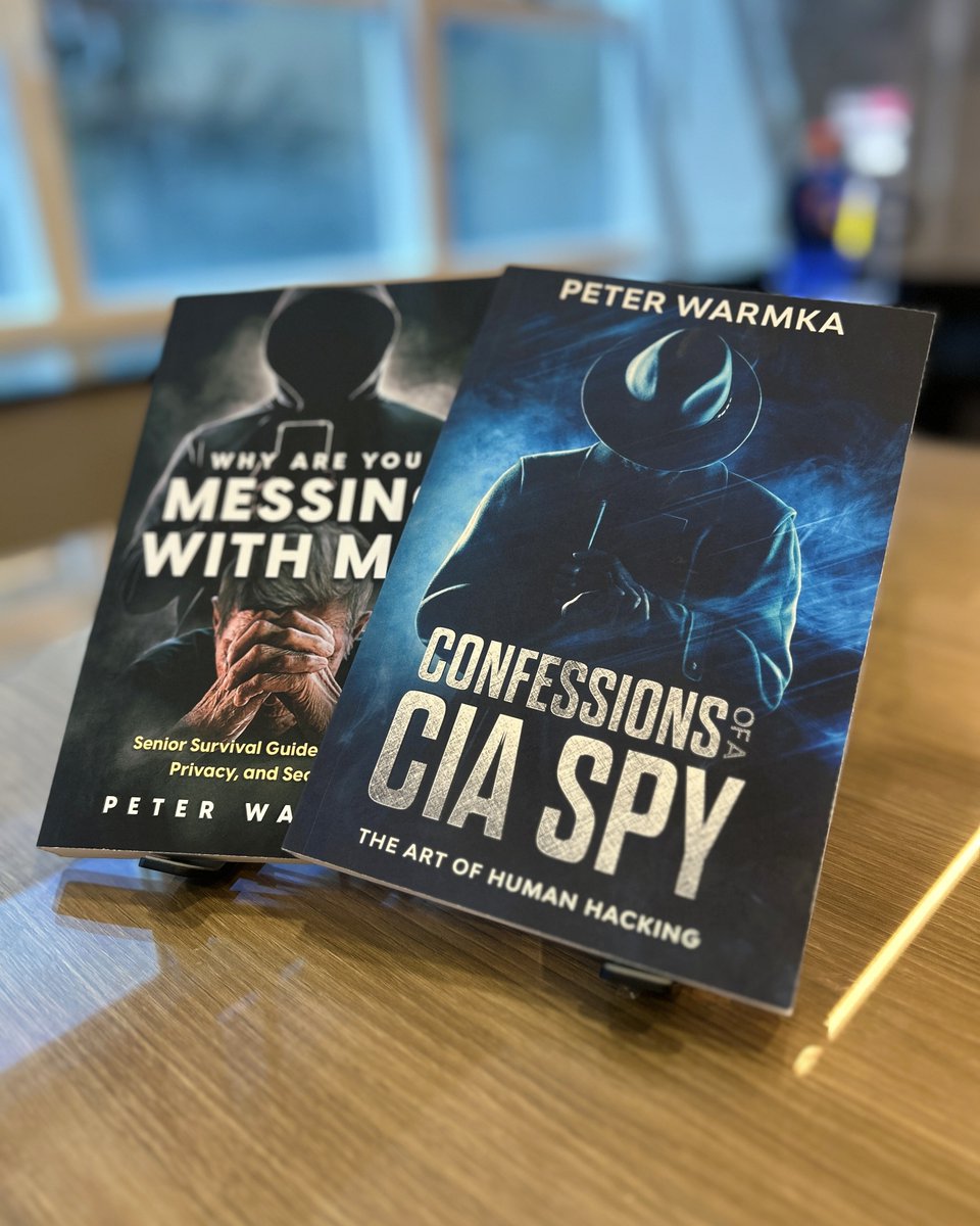 HackerRangers's tweet photo. From our latest international event to our Command Center shelves π
We received copies of Peter Warmkaβs books, handed to us by him, now inspiring our team to sharpen their awareness radar π
#NewReads #Cybersecurity #Awareness https://t.co/nh96FkgugU