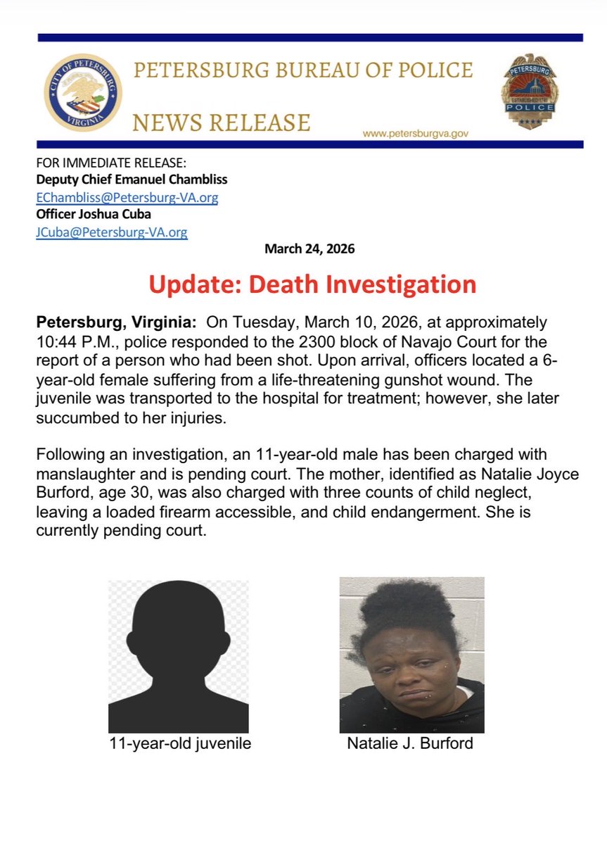 Petersburg Police tweet media