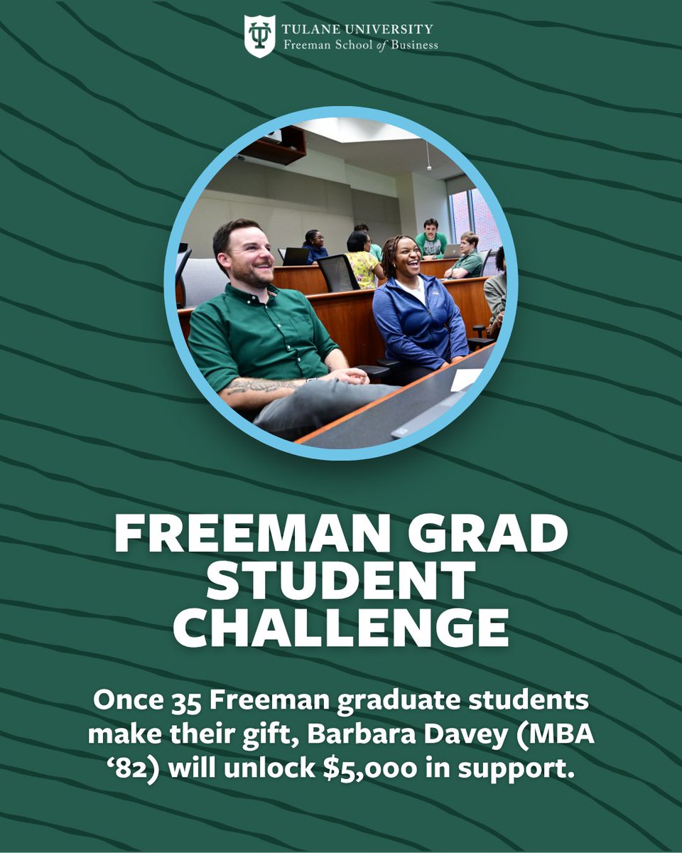 Tulane Freeman School of Business tweet media