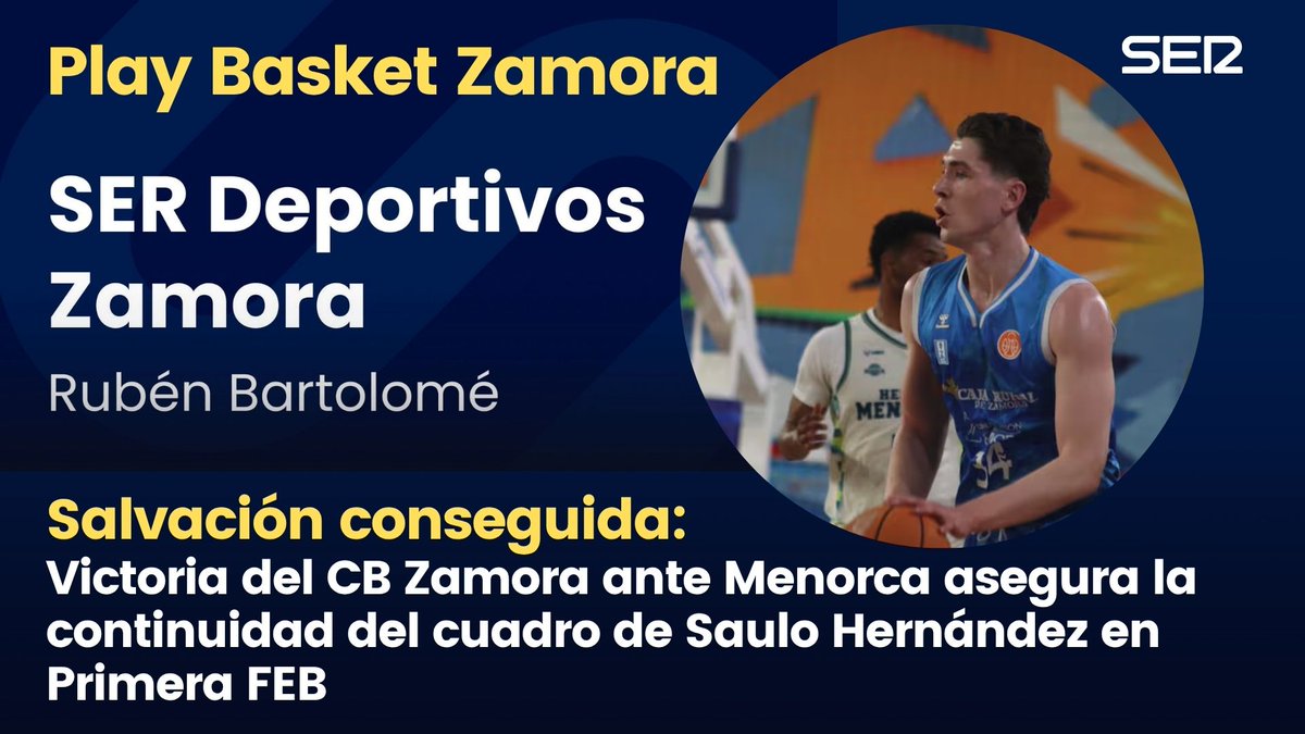 🔉AUDIO |  2⃣4⃣ de marzo 

🏀Play Basket 

🗣️ Analizamos la victoria del <a href="/ClubBZAMORA/">CB Zamora</a>  y la derrota del  <a href="/RecoletasZamora/">CD Zamarat - Recoletas Zamora</a>  con: 👇

🎙️Félix Frades 
🎙️Sara Llamero

👉#RZSerPodcast, ¡dale al play!:
🔗goo.su/T7qeNtr