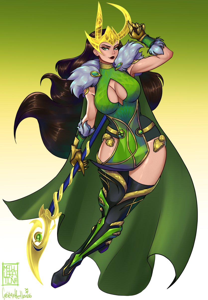 CybraxHell's tweet photo. #LadyLoki #MarvelRivals #Fanart #digitalart 
Collaboration with @Meowllibration https://t.co/prDt9csx3a