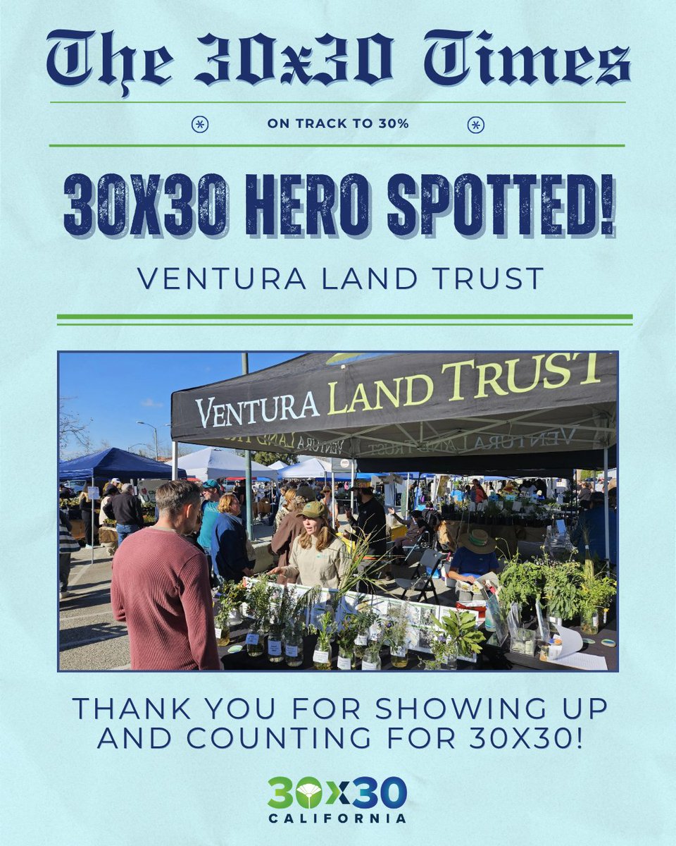30x30 California tweet media