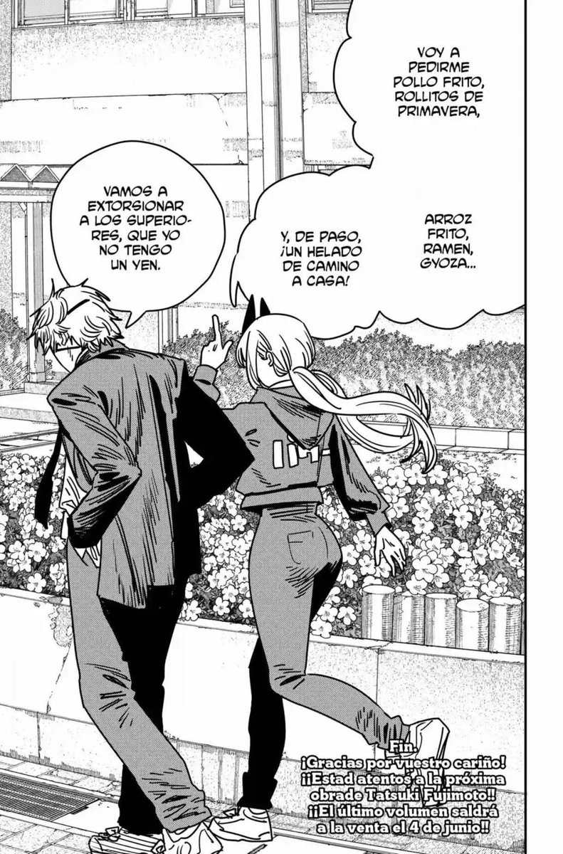 Denqui2's tweet photo. Que se vayan a la mrda todos, a mi si me gustó el final de chainsawman https://t.co/fRZjXceTZT