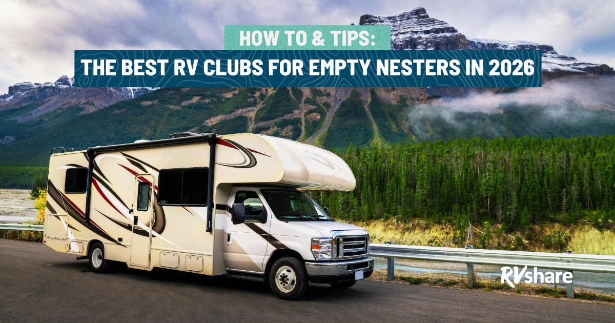 RVshare's tweet photo. Thinking about joining an RV club? 🚐 Many clubs offer discounts on campgrounds, attractions, and other perks, plus the chance to connect with fellow travelers who share your interests. https://t.co/eqI7fl9HsX https://t.co/sahRlNzjQK