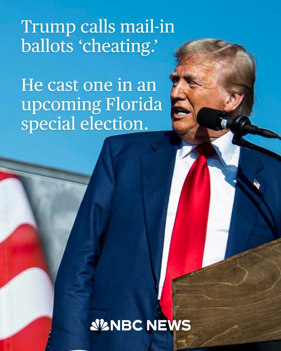 The fucker just used mail in voting….but is trying to stop not from being used by others….