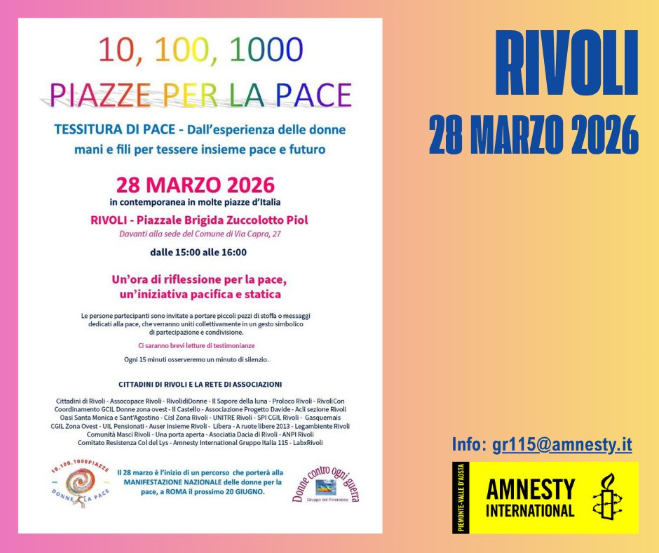 Amnesty International - Collegno tweet media