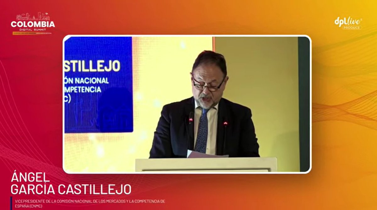 dpl_news's tweet image. #ColombiaDigitalSummit | Durante su partición, Ángel García Castillejo, vicepresidente de la @CNMC_ES, expuso que "la convergencia es el nuevo punto de partida. Organizamos nuestras políticas públicas en compartimentos estancos, #telecomunicaciones, contenidos y competencias por