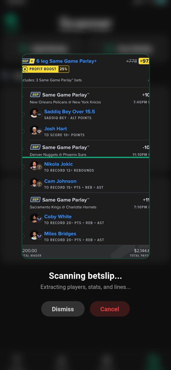 ParlayLens tweet media