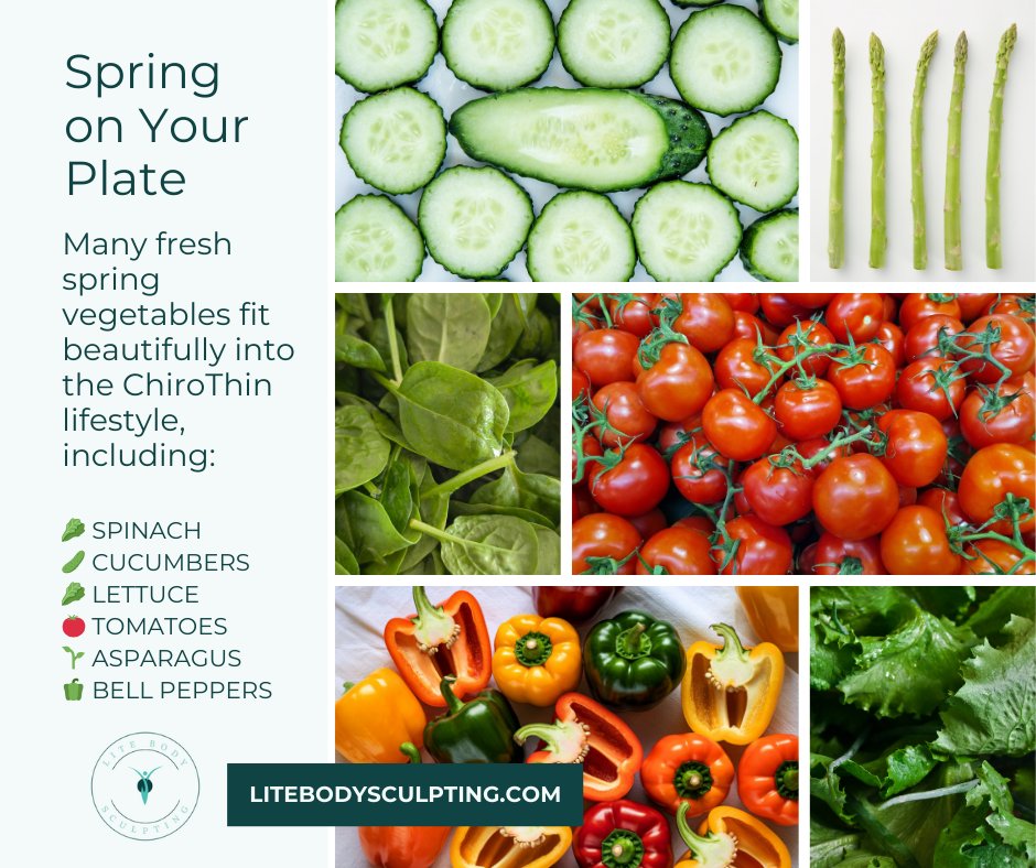 LiteBodySculp's tweet image. You’re not stuck eating boring meals—you’re learning how to build healthy plates with real, seasonal foods.
🥒🍅🫑 🌸
litebodysculpting.com/chirothin/
#ChiroThin #springveggies #litebodysculpting #wellnessweightlosscenter 
#citrusheights #citrusheightsca