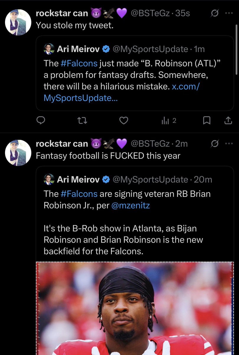 rockstar can 😈🦅💜 tweet media