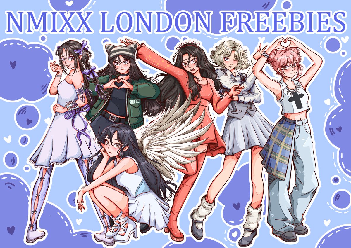 trashpandabears's tweet image. NMIXX LONDON FREEBIES !! Come find me (blue/pink split dye hair and a cat shoulder bag) to recieve an  A5 print! It also comes with 2 lomo cards and 2 sanrio stickers, and first come can also recieve a button badge! 
#NMIXX #NMIXX_ZEROFRONTIER #NMIXX_WORLDTOUR_ZEROFRONTIER