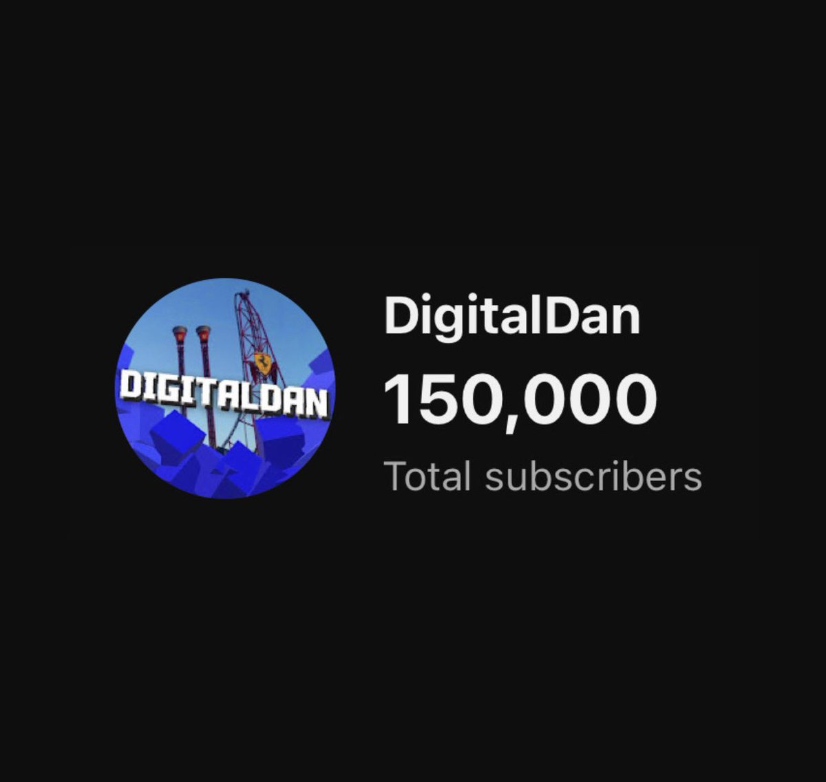 DigitalDan7's tweet photo. 150,000 subscribers! Absolutely bonkers to have hit such an insane milestone! Thanks everyone for all the love and support! 🙏🏻❤️❤️ https://t.co/TiiaGE5gcP