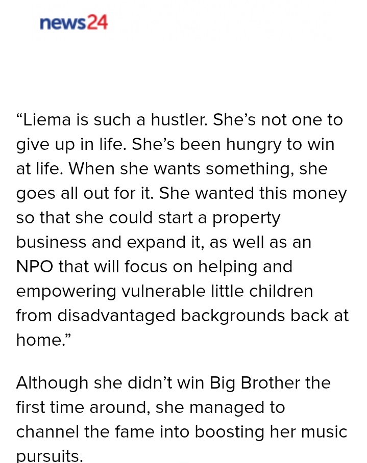 Zookie979285301's tweet photo. Liema's mother's tells Drum Magazine about Liema's plans after the show💖👏

LLF BACK TO STATIONHEAD
LIEMA PANTSI THE BRAND
#BellsNWhistlesEP
#LiemaPantsi https://t.co/4x2gjnoIdp