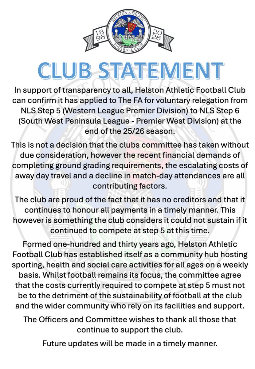 Helston Athletic FC tweet media