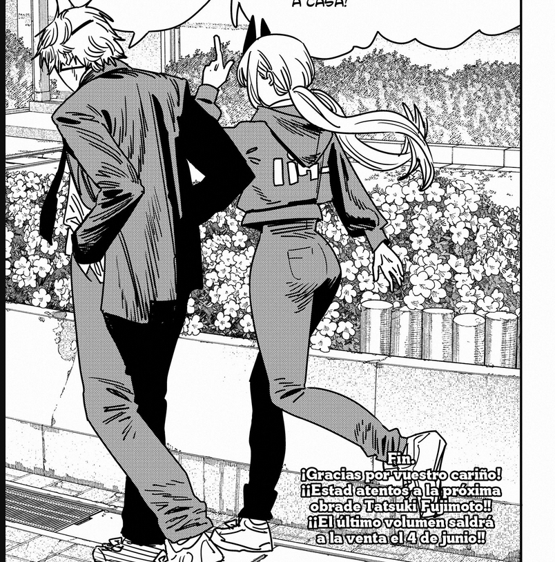Hyperion_PS18's tweet photo. Cada quién puede tener la teoría que quiera y estar o no satisfecho con el final de #chainsawman #CSM232 pero para mí, que Denji se quedara con Power, la única mujer que no sexualizó incluso dadas las condiciones para hacerlo, es lo mejor... y ver de nuevo a Nayuta, 10/10 https://t.co/a7eyS3Sa8k
