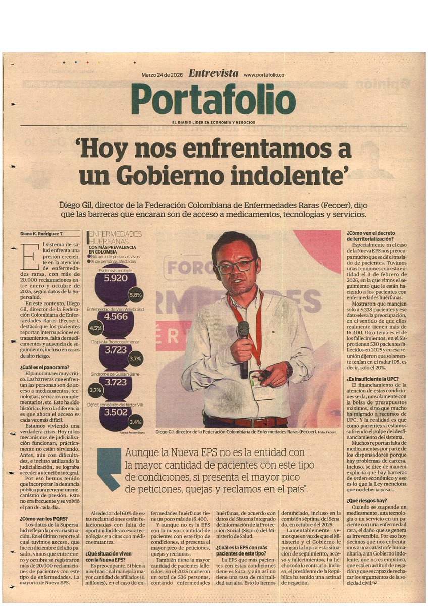 Federación Colombiana de Enfermedades Raras tweet media