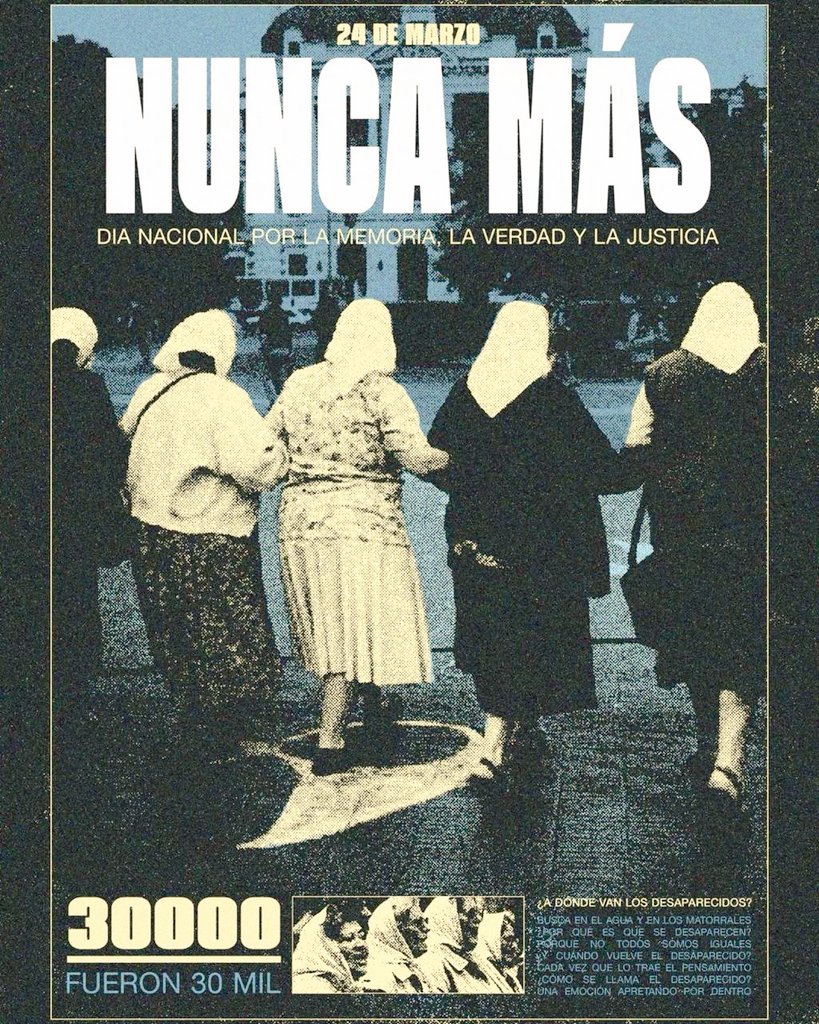 oscarnluna's tweet photo. Un pueblo con MEMORIA, COMPROMISO y COMPAÑERISMO es DEMOCRACIA para siempre. "Memoria, Verdad y Justicia inextinguible". @abuelasdifusion @QuintelaRicardo https://t.co/pB7T3uXvNv