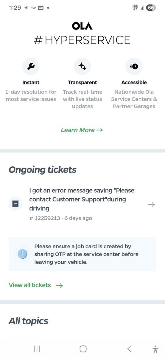 sampathfeb15's tweet photo. @OlaElectric Is your Hyper service real or fake. Created an complaint 6days ago. No OTP sent by your team to repair my scooter. @bhash is there any scheme to resell this stupid #ola scooter. Worst service and worst investment in EV. #fakeola #olaserviceisbad https://t.co/N01iwqg4Tt