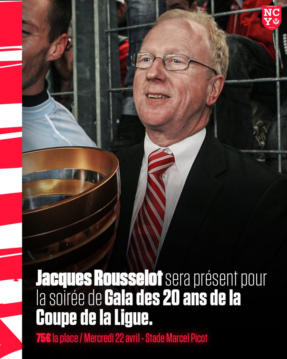 Notre président emblématique, Jacques Rousselot, sera l'un de nos invités lors de notre soirée évenement.

🏆 Soirée Gala – 20 ans de la Coupe de la Ligue
Rejoignez-nous pour une soirée d'exception pour célébrer les 20 ans de la Coupe de la Ligue !ù)

📅 Mercredi 22 avril | 🕖