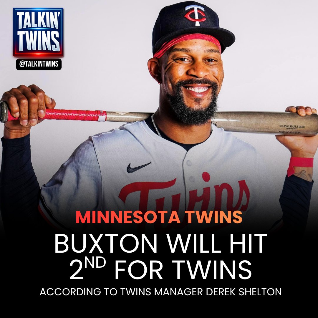 TalkinTwins's tweet image. The #MNTwins are shaking up their batting order a bit this season, per manager Derek Shelton:

1. Austin Martin
2. Byron Buxton
3. Luke Keaschall

Buxton was the Twins' main leadoff hitter last season. Martin proved himself late last year with consistent OBP.
#MLB