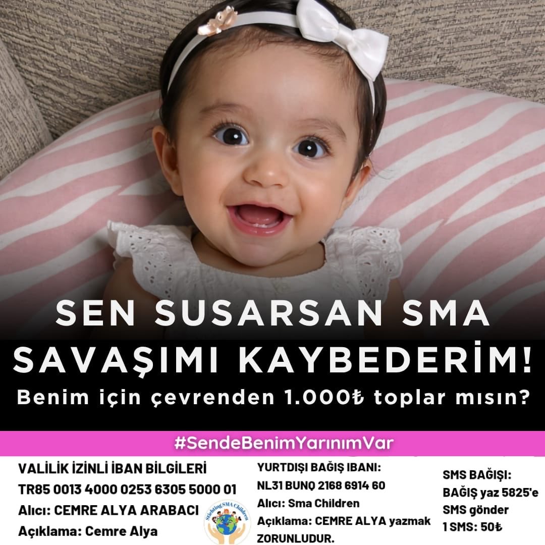 sma_cemrealya's tweet photo. Ama susarsak… durursak… eksik kalır.
Cemre Alya’nın sesi olmaya devam etmeliyiz.

Her 1.000₺ bir adım, her paylaşım bir umut.
Belki senin çevrenden gelecek destek, bizi %100’e ulaştıracak… https://t.co/FBBySdfXEM