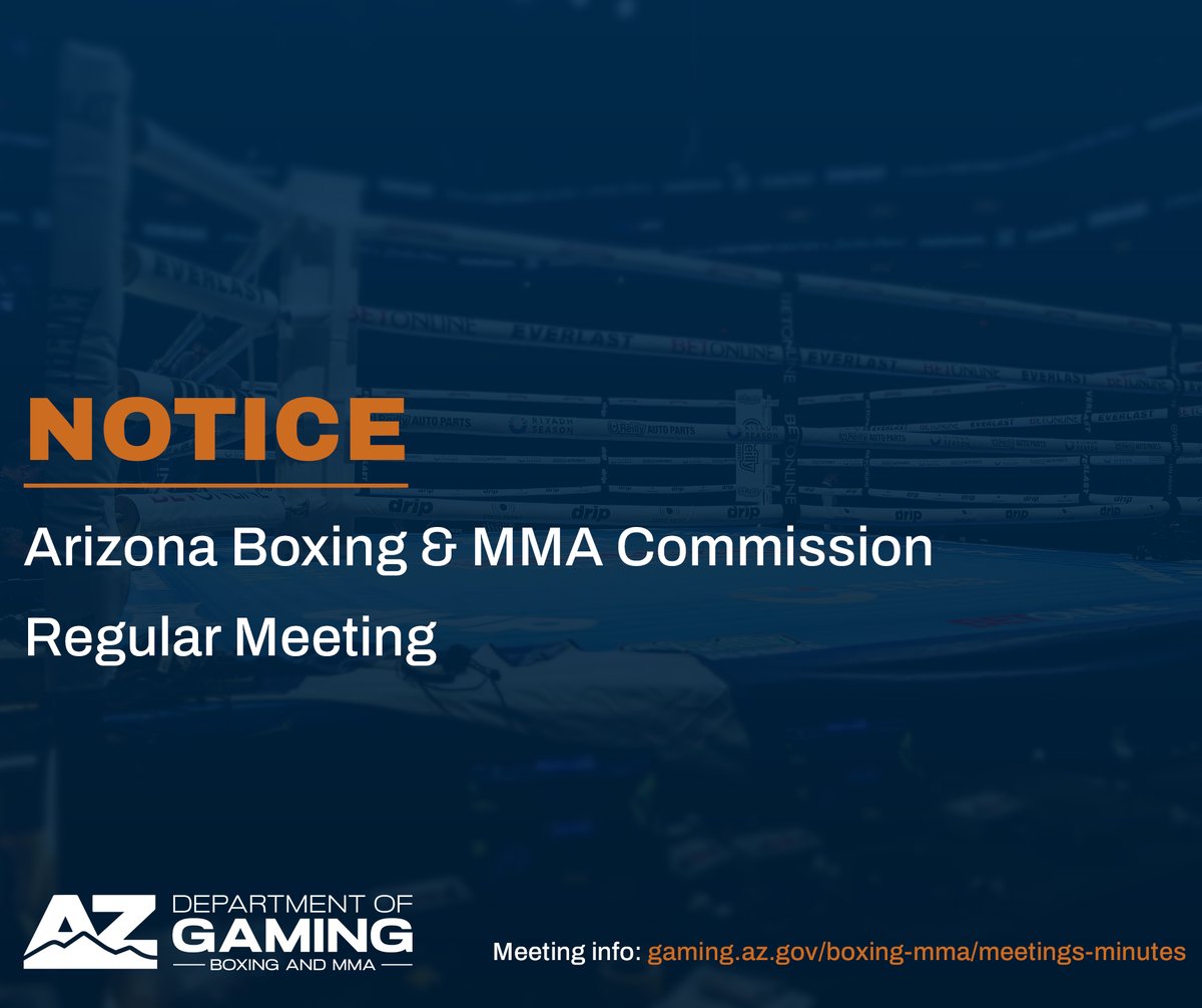 Arizona Department of Gaming tweet media