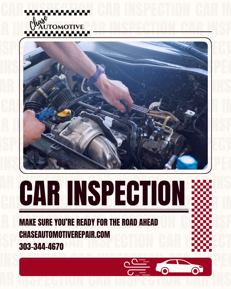 ChaseAutomotive's tweet photo. Prevent more costly repairs in the future with regular car inspections now! ⭐

Call 303-344-4670 or visit https://t.co/oO8BkckgSj today! https://t.co/gP84Ec9UVc