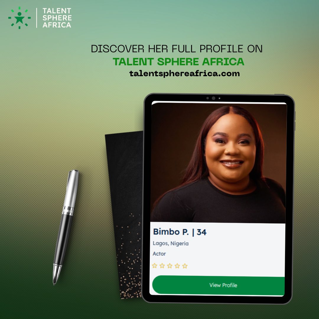 TalentSphereAfr's tweet photo. Talent Spotlight ✨ Meet Bimbo Peters.

A Nigerian actor, filmmaker, and entrepreneur whose work spans screen and stage with remarkable range.

From Breath of Life to Code of Silence and The Good Wife, her performances reflect both emotional depth and technical precision. https://t.co/6gC9LavfpX
