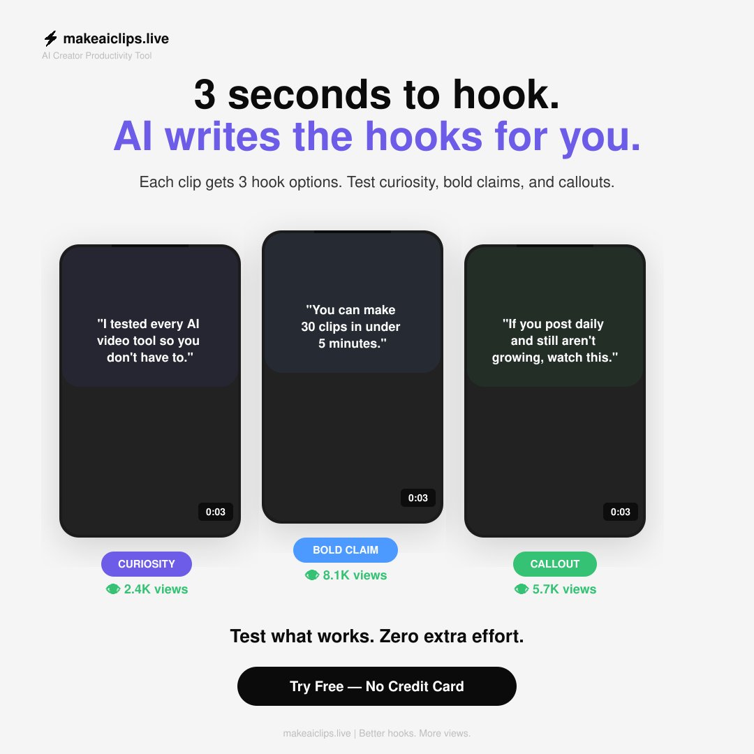 makeAIclips tweet media