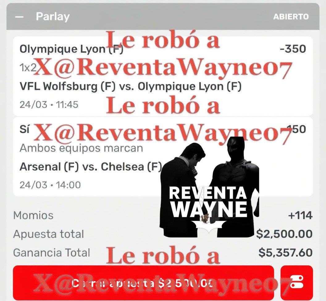 Reventa Wayne | Picks & Tipsters Premium tweet media