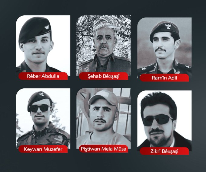 İran, dün gece Erbil'e bağlı Soran (Diana) ilçesi Spilk bölgesindeki 5 ve 7. Piyade Tümenlerine 6 balistik füzeyle saldırdı.  
Maalesef 6 Peşmerge şehit oldu, 30 peşmerge yaralandı.
#IranWar #Soran #Erbil #Kurdistan #Peşmerge