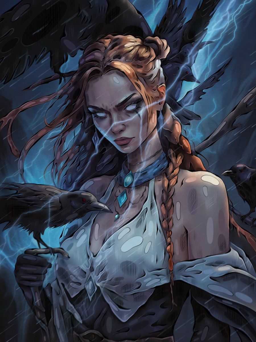 an_artistart's tweet image. #TEZOS 

ENCHANTRESS on @objktcom 

"...she is the embodiment of strength, reminding us that greatness and terror always go hand in hand..."

🌪️1/1 art 
🌪️266 tez 

DETAILS • LEGEND • LINK