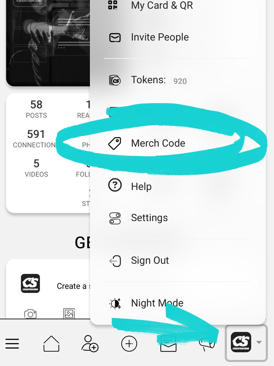 CreateScene tweet media