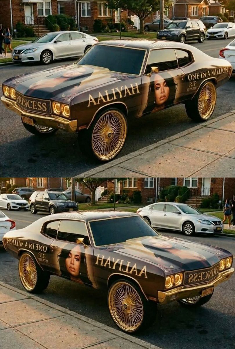 Manlike_Solz's tweet photo. 1970 Chevrolet Chevelle dedicated to the singer Aaliyah, One in a million 🔥 https://t.co/RyhNNRU4vv
