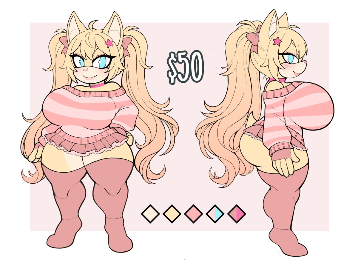 In case anyone's interested, I have this OC in the style of Shortstack-Sonic! 💕✏️ 

She is a hedgehog and loves desserts 🍧