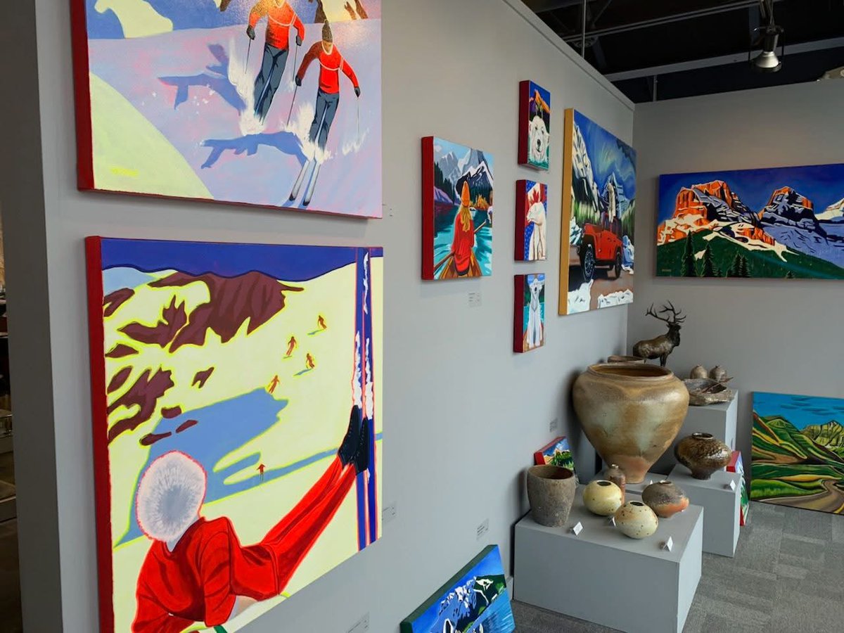 artofbrandys's tweet image. Currently on exhibition in Banff at Willock &amp;amp; Sax Gallery - The Great Outdoors by Brandy Saturley willockandsaxgallery.com/painters/brand… #banff #canadianart