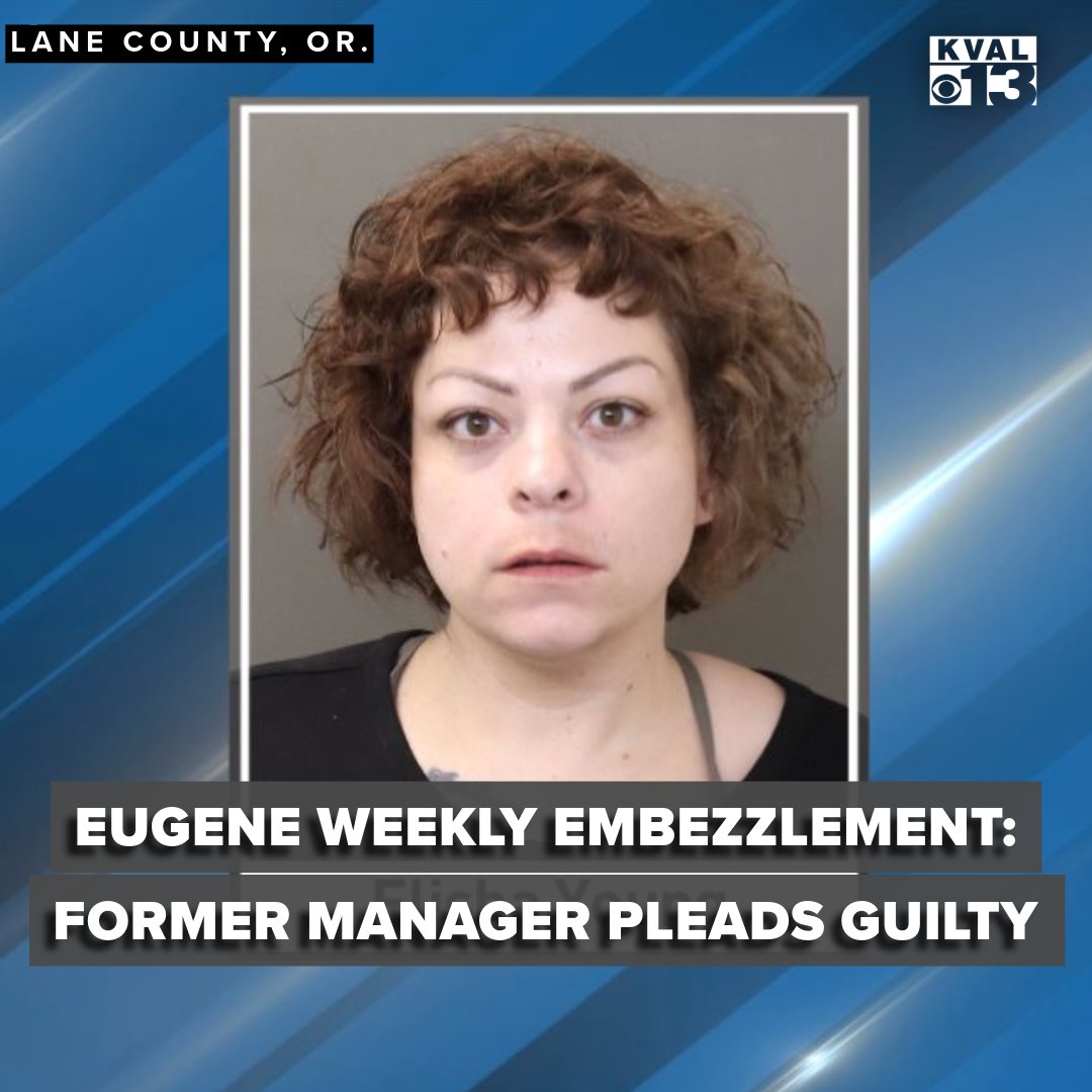 KVALnews's tweet image. A woman accused in a high-profile embezzlement case involving Eugene Weekly has pleaded guilty to multiple theft charges in Lane County Circuit Court.

kval.com/news/local/eug…

#LaneCounty #Embezzlement #GuiltyPlea
