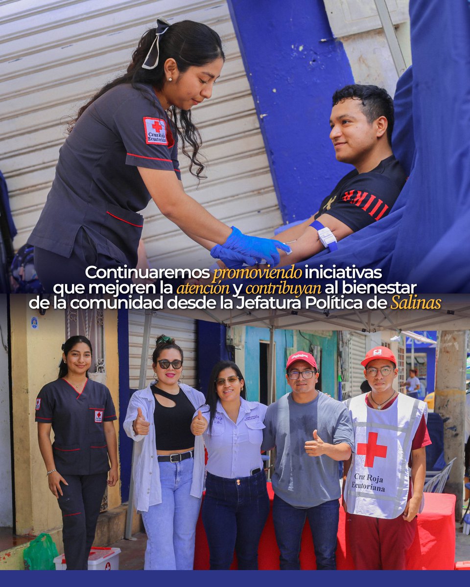 AnaLeonOk's tweet photo. Parroquia Santa Rosa 🤝

Desde la Jefatura Política de Salinas, impulsamos iniciativas que impactan directamente en la calidad de vida de nuestra gente. Con éxito, concluimos la jornada de vitaminización y donación de sangre.

#TrabajandoConDesición https://t.co/7ejuEUyNMw
