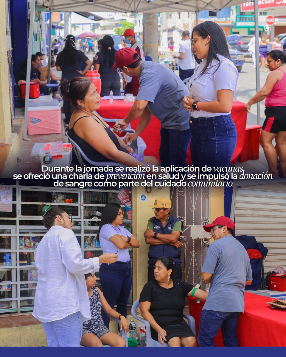 AnaLeonOk's tweet photo. Parroquia Santa Rosa 🤝

Desde la Jefatura Política de Salinas, impulsamos iniciativas que impactan directamente en la calidad de vida de nuestra gente. Con éxito, concluimos la jornada de vitaminización y donación de sangre.

#TrabajandoConDesición https://t.co/7ejuEUyNMw