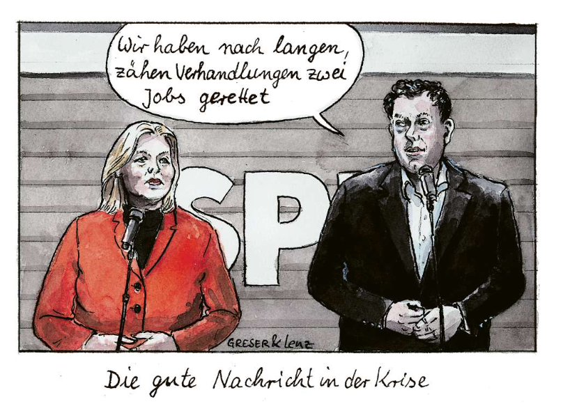 Karikatur von Greser &amp; Lenz in der FAZ vom 25. März 2026: