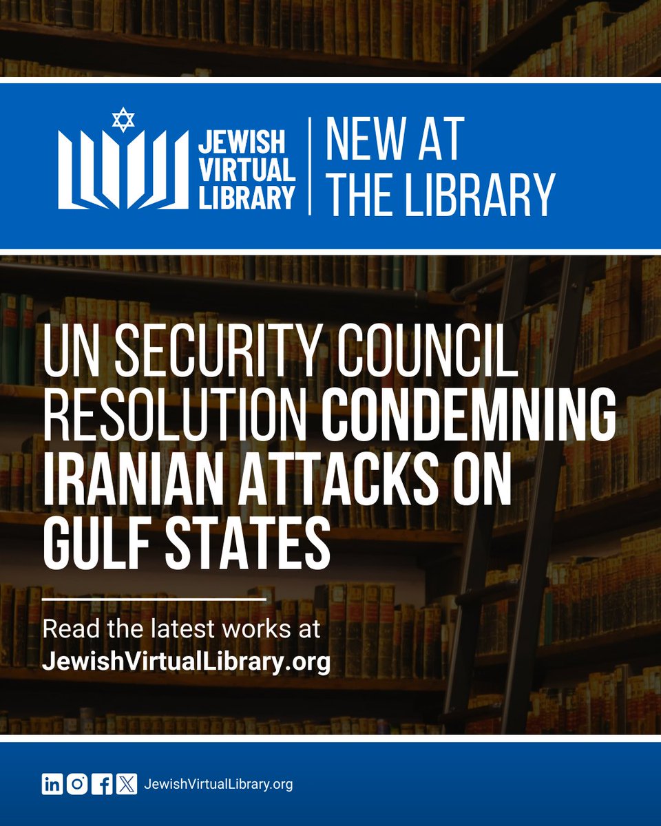 Jewish Virtual Library (JVL) tweet media