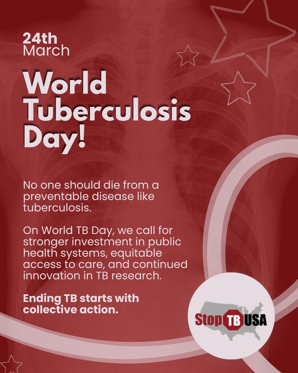 StopTBUSA's tweet photo. It's World TB Day, and long past time we #EndTB https://t.co/pZjdEi6fVk