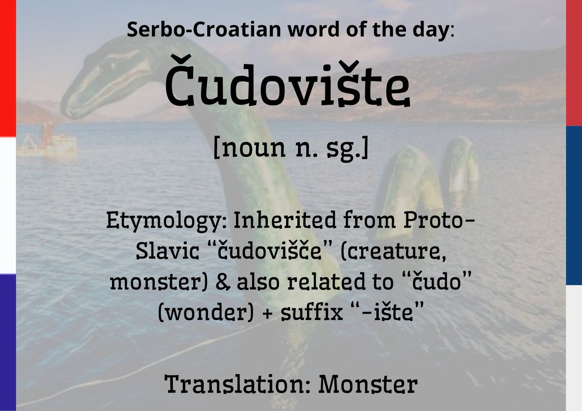 Serbo-Croatian Word of the Day 🇭🇷🇷🇸🇧🇦🇲🇪 tweet media