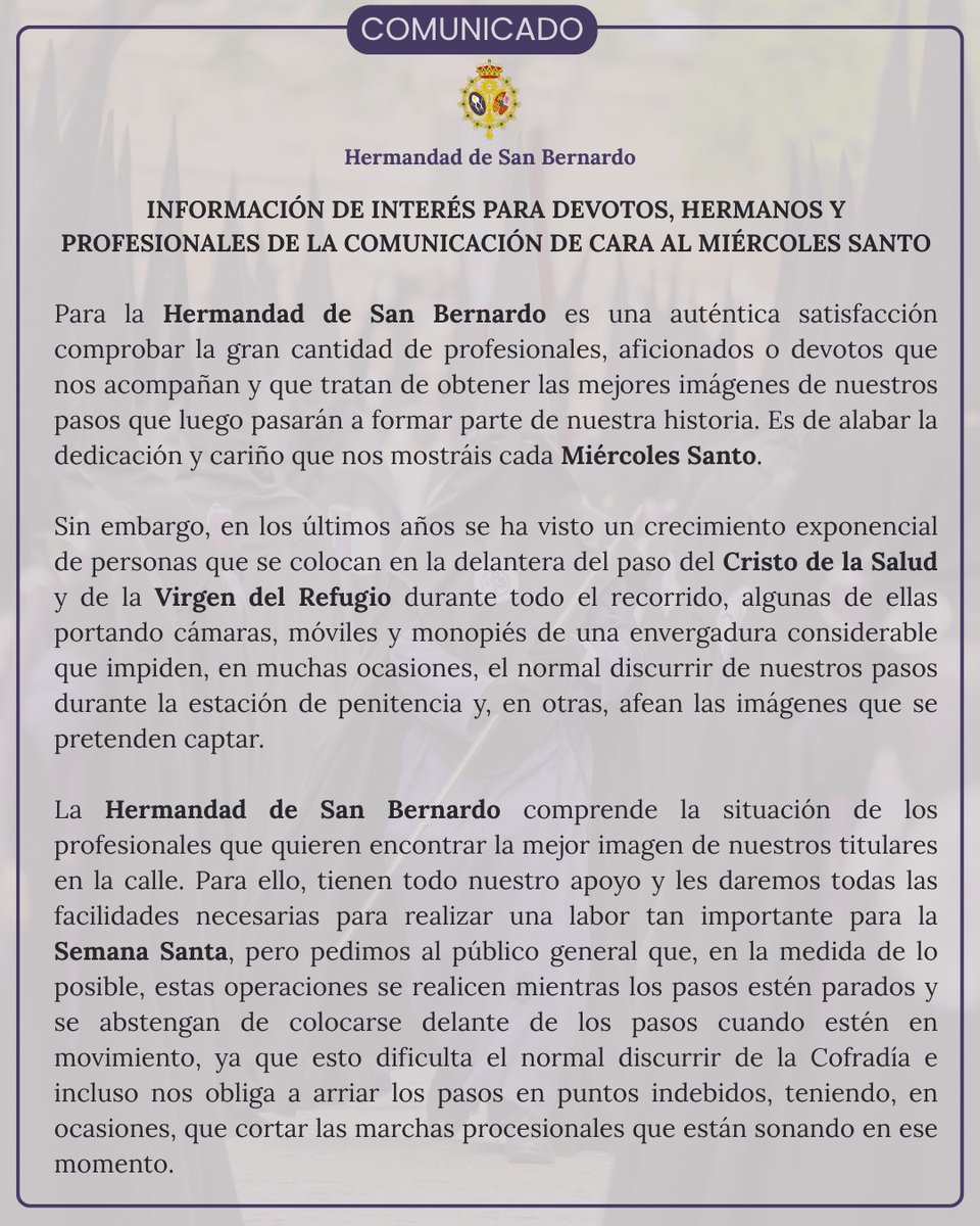 Hermandad de San Bernardo tweet media