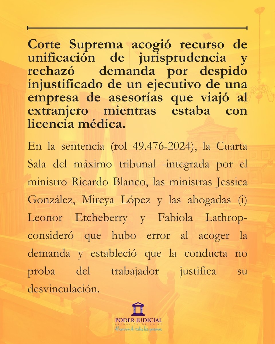 Poder Judicial Chile tweet media